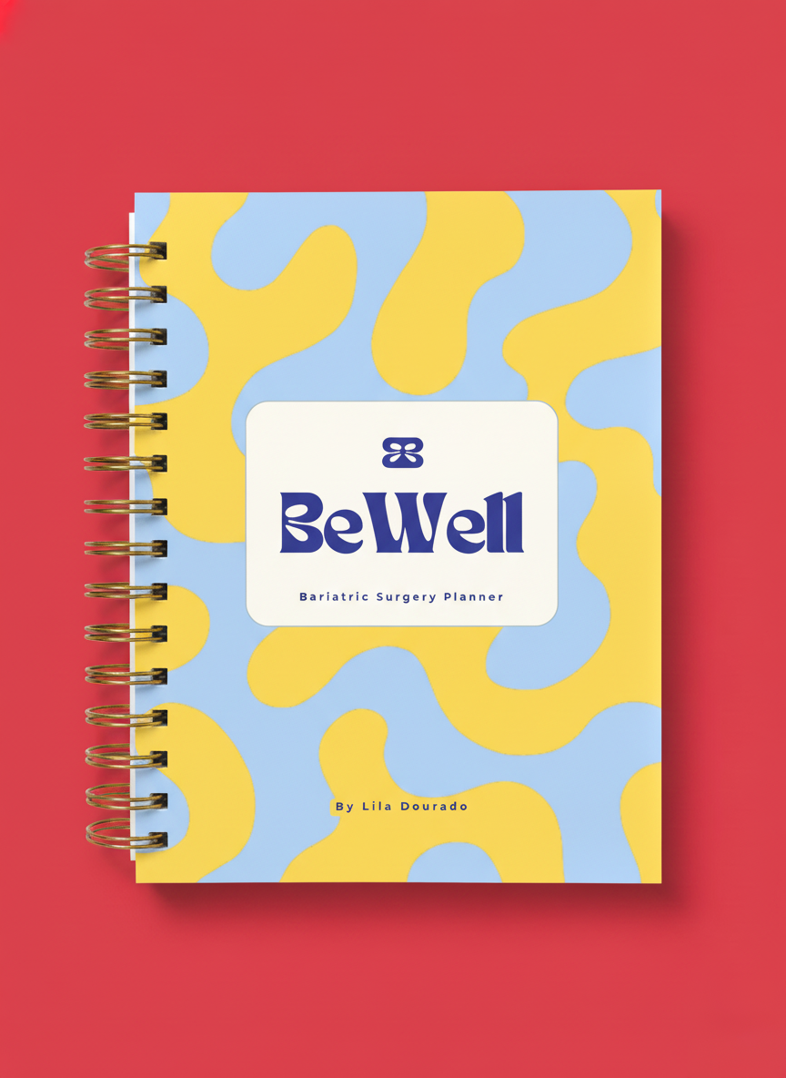 BeWell Bariatric Surgery Planner: Complete Pre-Op & Post-Op (Printable PDF) English