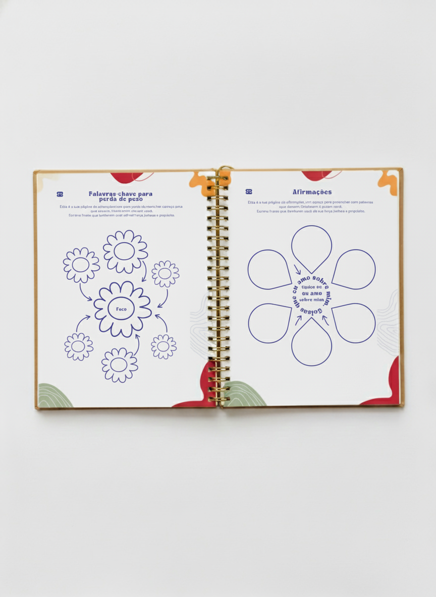 BeWell Planner da Cirurgia Bariátrica: Completo Pré e Pós-Operatório (PDF para Imprimir) Português